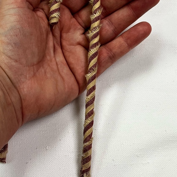 NEW 12 Primitive 6" Handmade striped ticking Fabric Candy Canes Ornaments - Picture 5 of 7